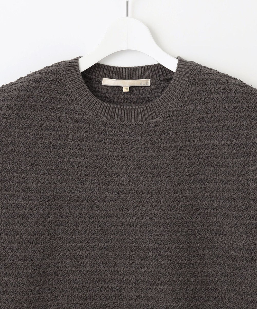 自由区 L 【洗える】ツイードライクニット ベスト 