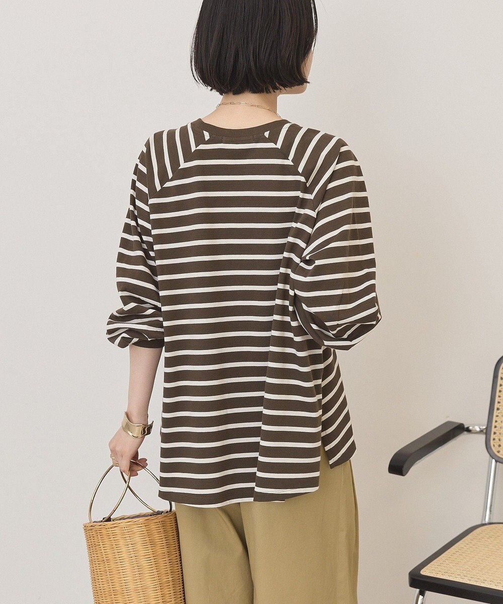 AMERICAN HOLIC フレアラグランボーダーロンＴ 