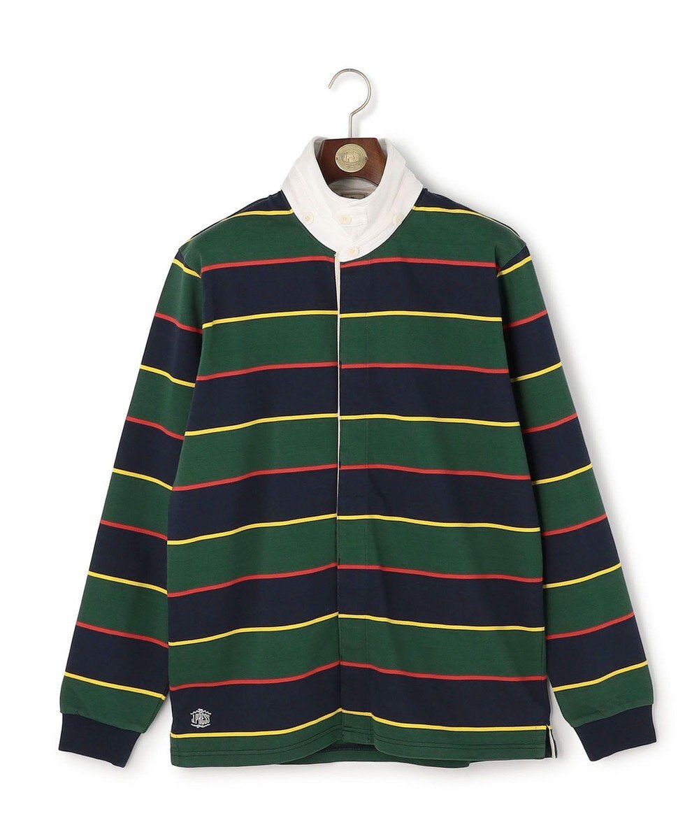 J.PRESS MEN 【フード取り外し可】フーデット ラガーシャツ 