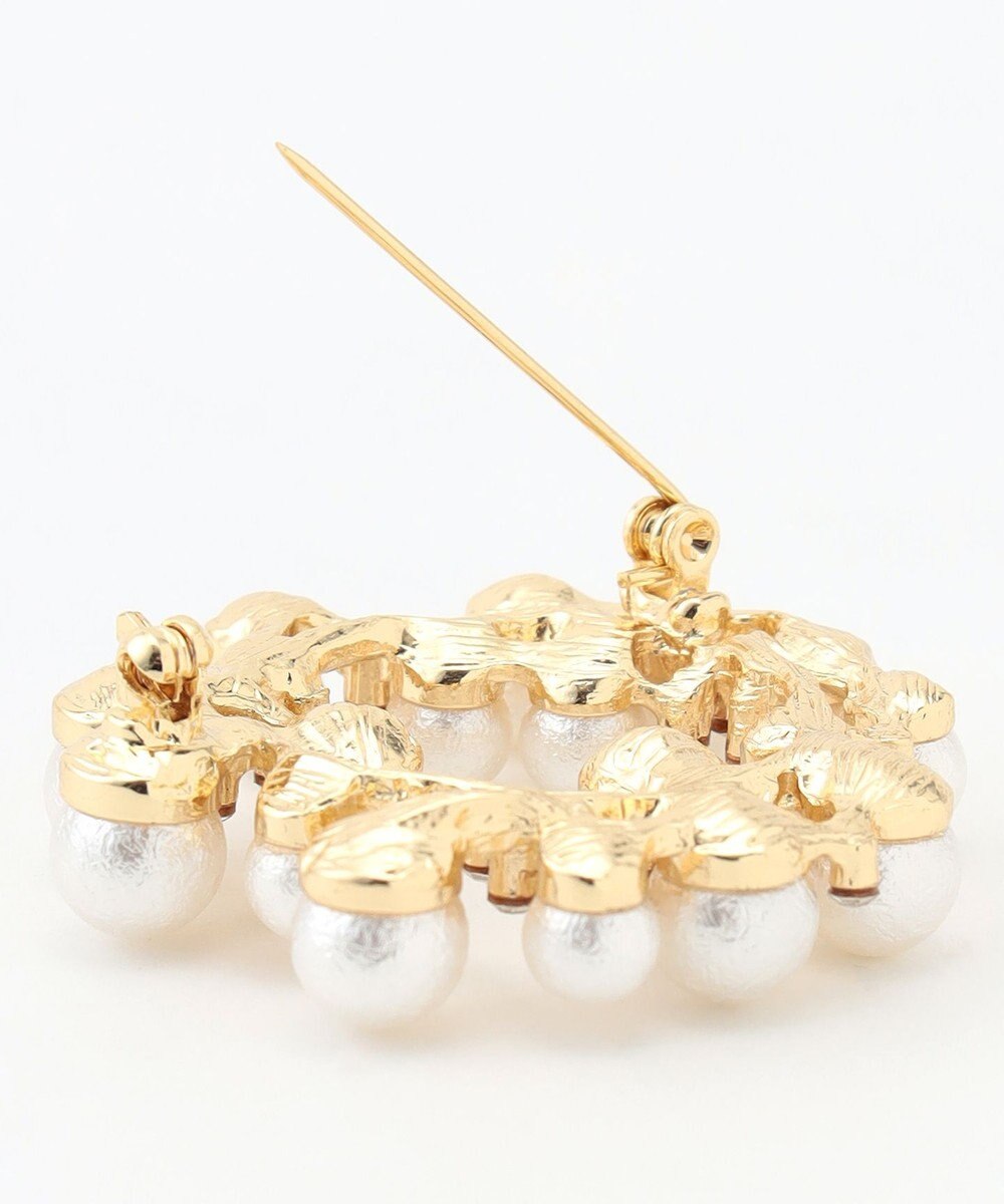 ANY サークルパールブローチ 