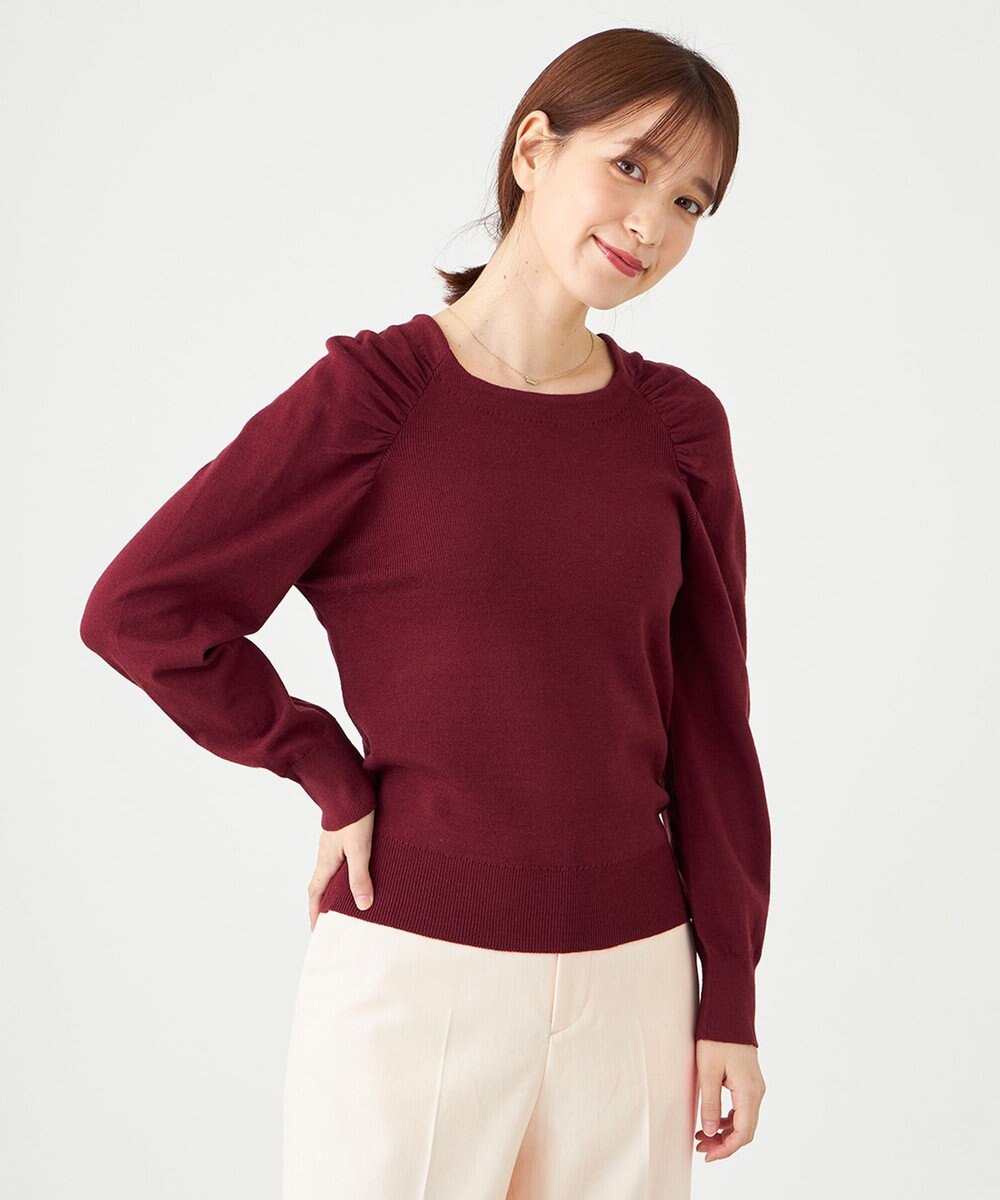 SHARE PARK LADIES ギャザースリーブプルオーバー 