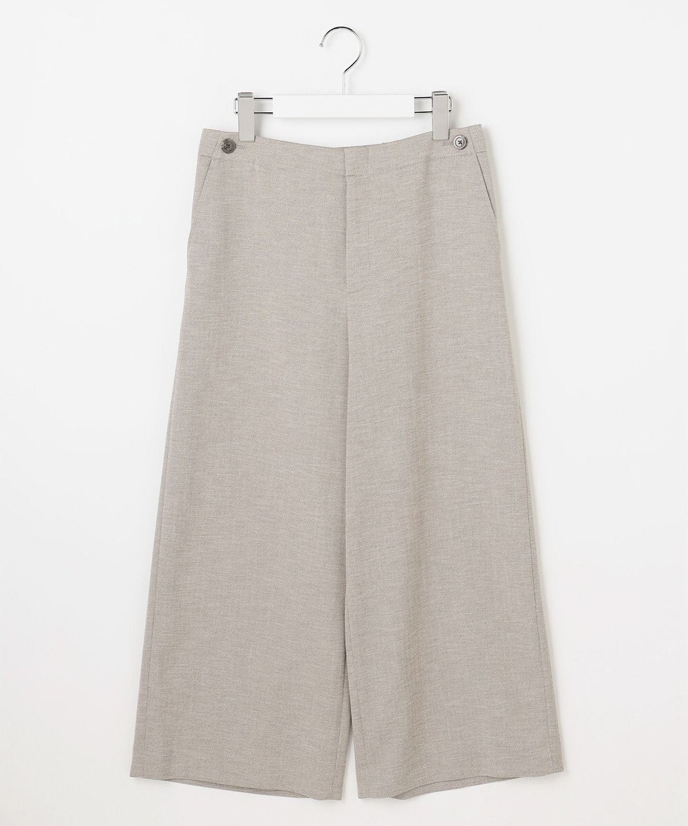 J.PRESS LADIES Shineシャンブレーツイル クロップド パンツ 