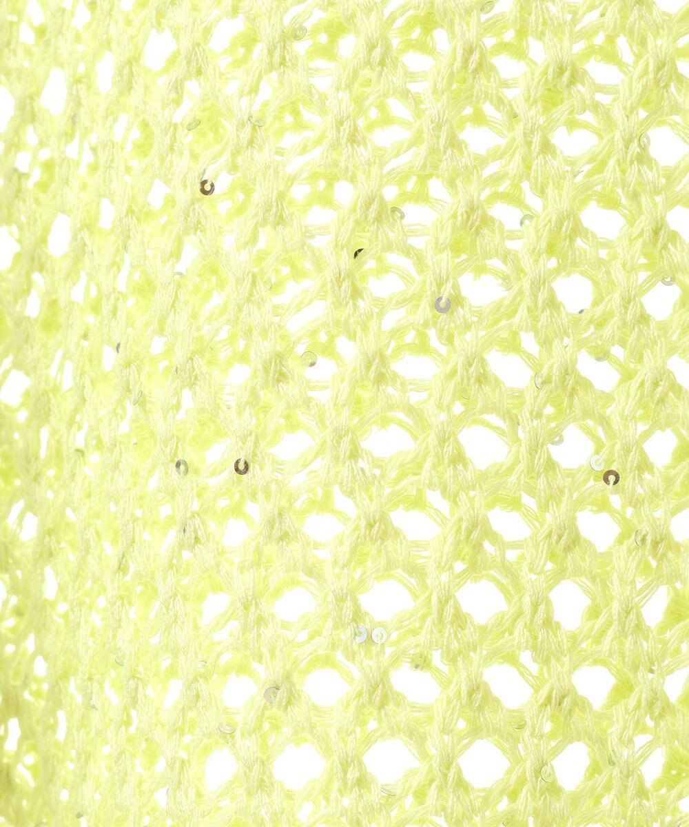 earth music&ecology スパンコールメッシュニットプルオーバー 