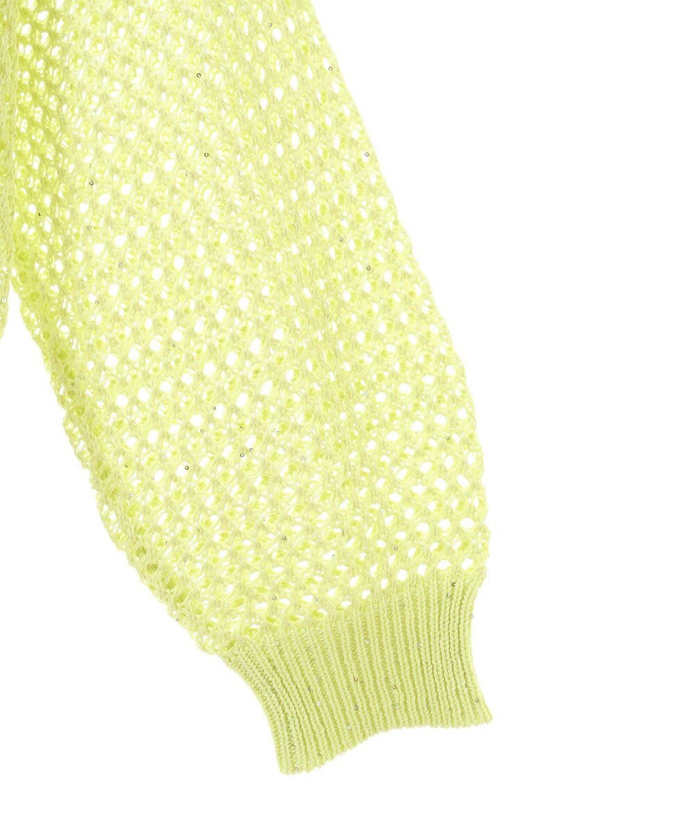 earth music&ecology スパンコールメッシュニットプルオーバー 