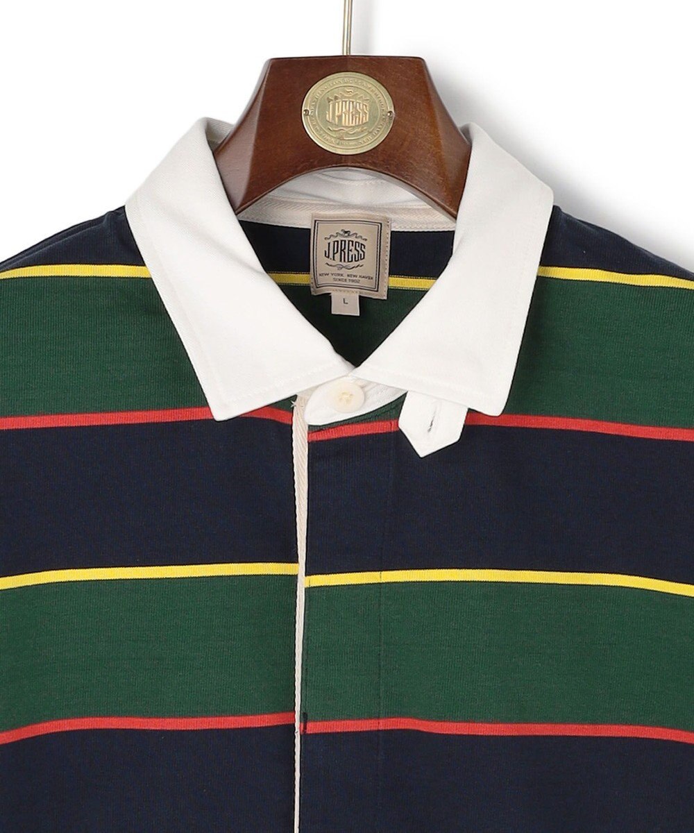 J.PRESS MEN 【フード取り外し可】フーデット ラガーシャツ 