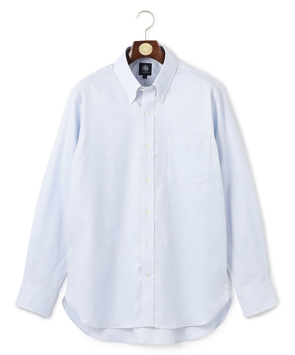 J.PRESS MEN 【KING SIZE】【PREMIUM PLEATS / 形態安定】ピンヘッド ドレスシャツ / B.D. 