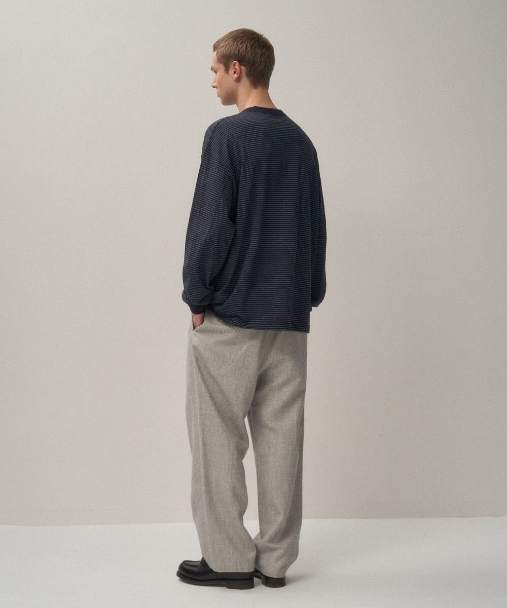 ATON LINEN WOOL TWILL | ルーズフィットパンツ - UNISEX 