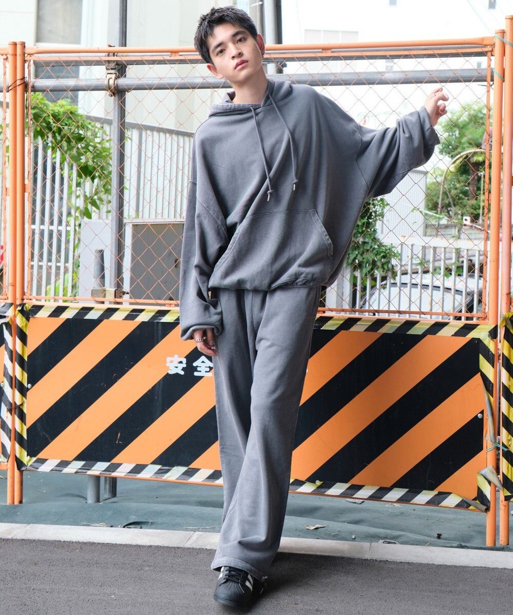 WEGO アシッドウォッシュバルーンパーカー 