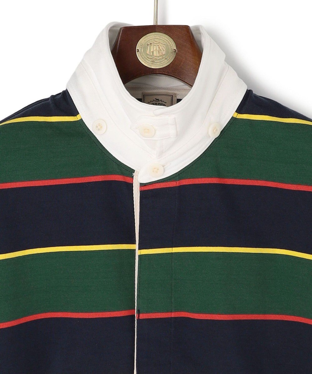 J.PRESS MEN 【フード取り外し可】フーデット ラガーシャツ 