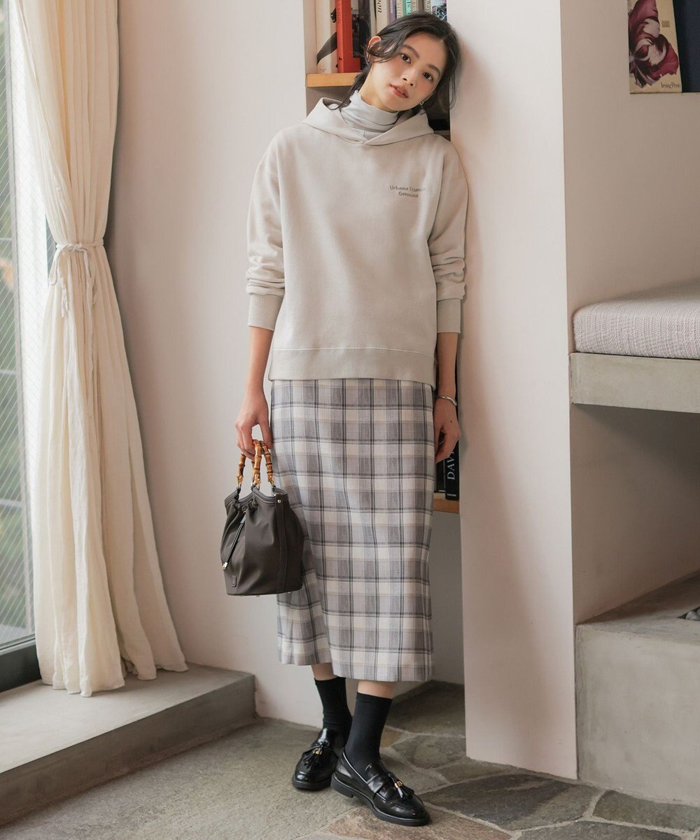 J.PRESS LADIES スラブ調チェック プリント スカート 