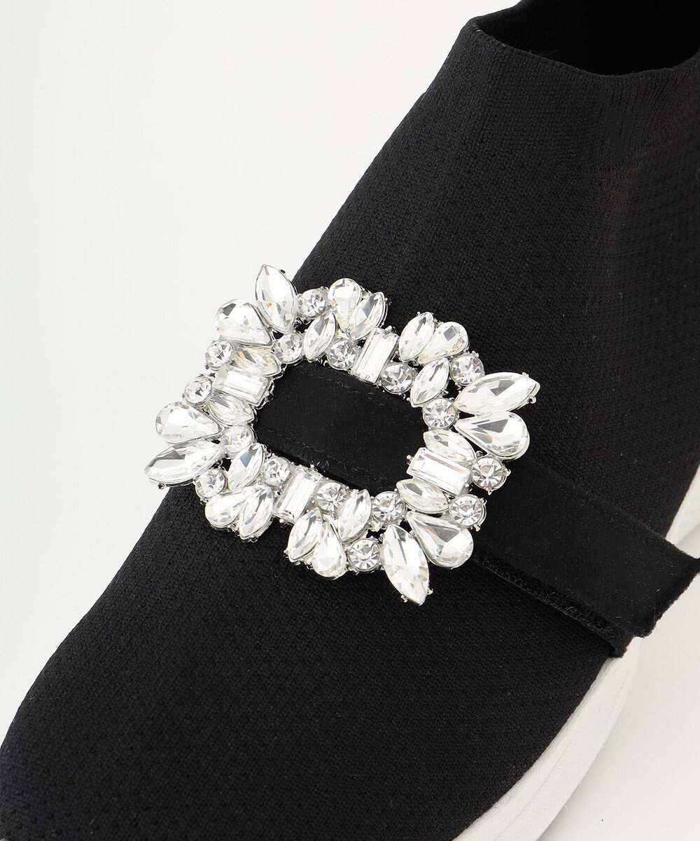 Feroux ビジュー付きニット スニーカー 