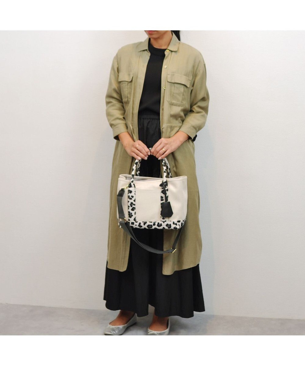 UNBILLION cachecache ショルダー付きパーテーションキャンバストート 