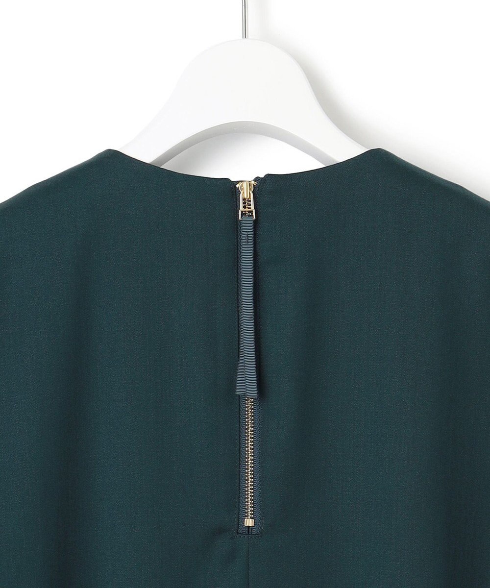 23区 L 【洗える】メリノウールサテン ワンピース 