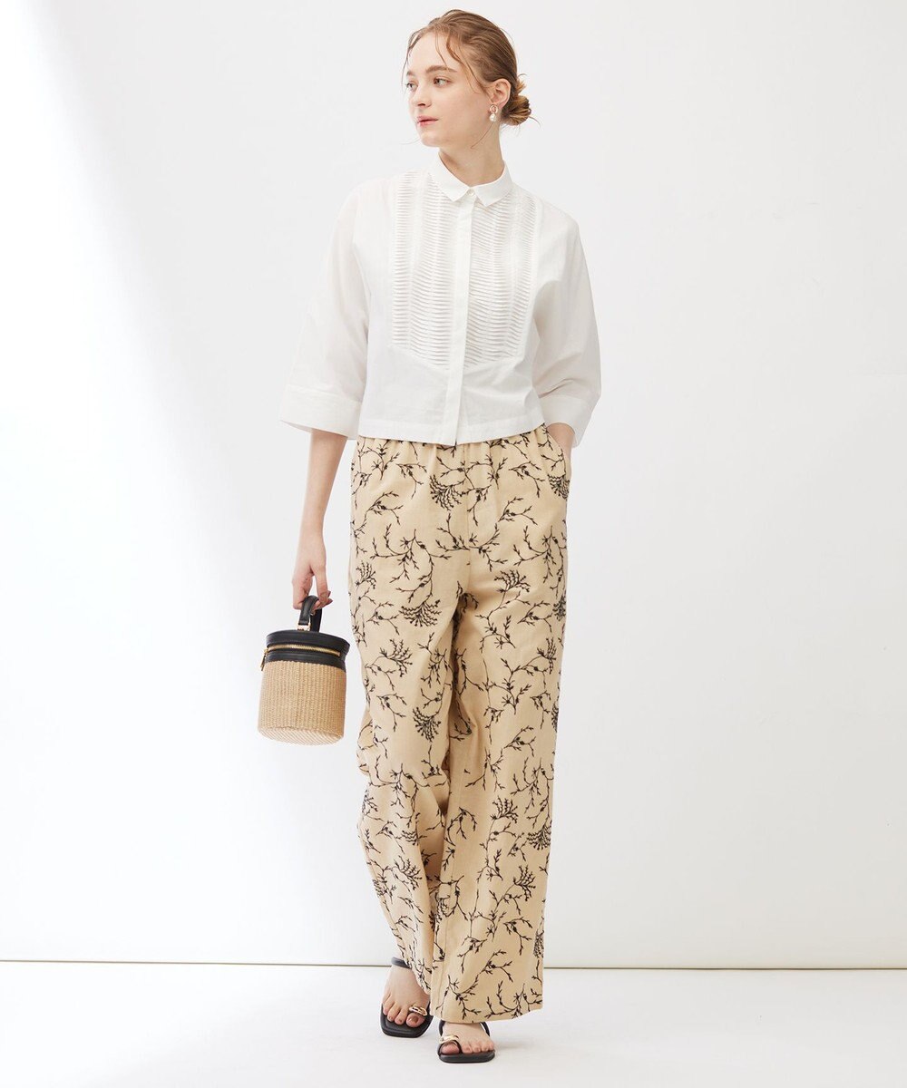 23区 【Indian Factory】コットンポプリン タックディテール シャツ 