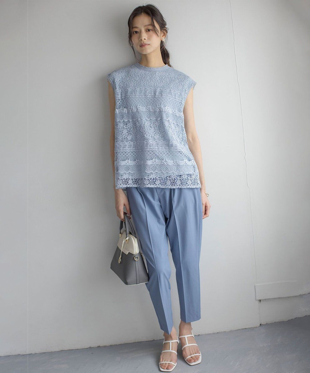 組曲 スーパーライトストレッチテーパード パンツ 