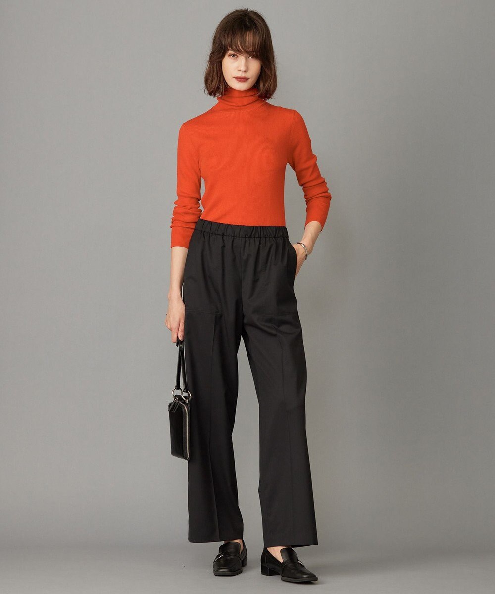 ICB 【洗える】 TWブロード ワイドストレートパンツ 