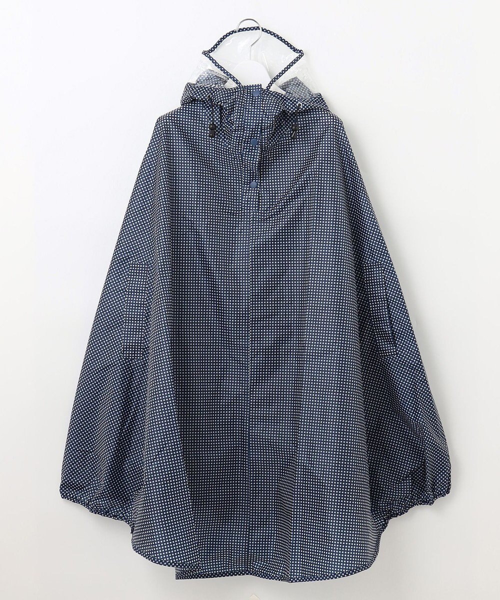 MOONBAT FLAT PURE サイクル レインポンチョ チェック 自転車 収納袋付き 