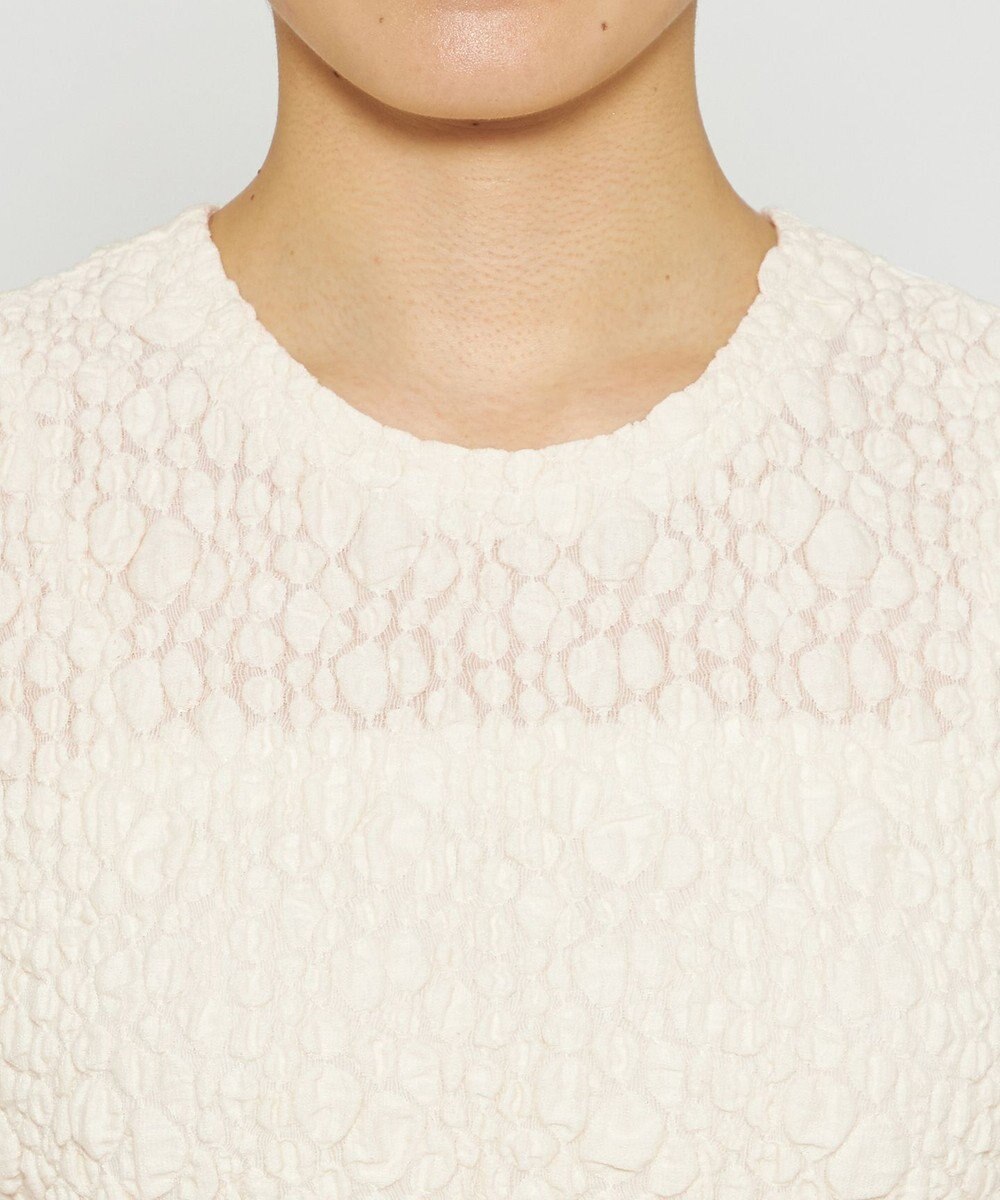 uncrave 【洗濯機洗い可】ストレッチレース トップス （uncrave WHITE） 