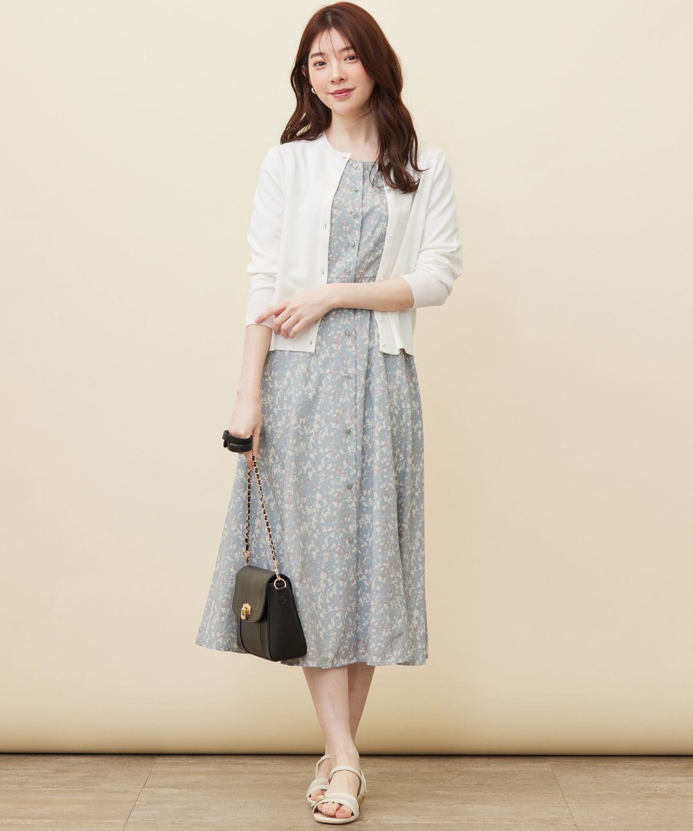 ANY SIS 【洗える】ファジープリント ワンピース 