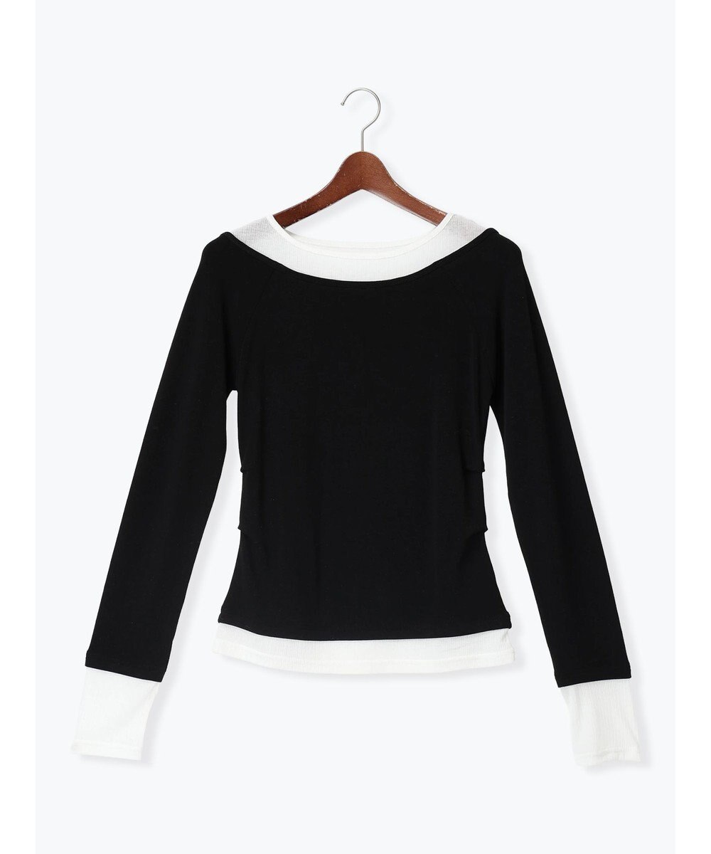 Te chichi レイヤードテレコトップス 