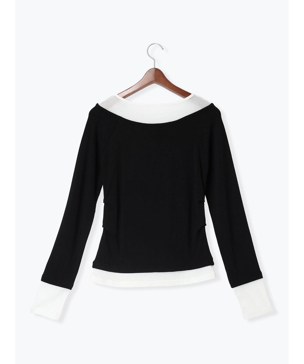 Te chichi レイヤードテレコトップス 