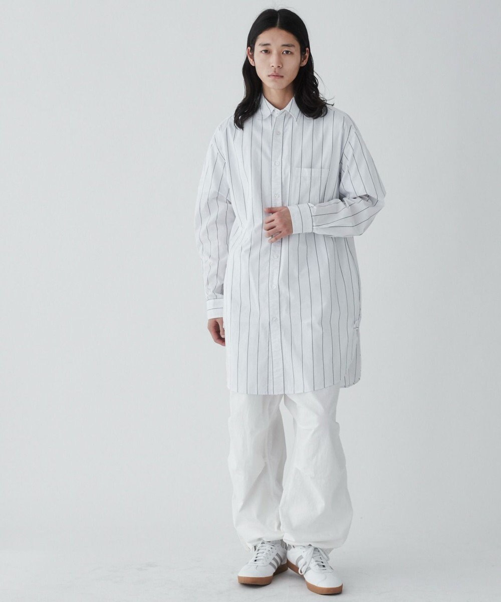 WEGO ストライプロングシャツ 