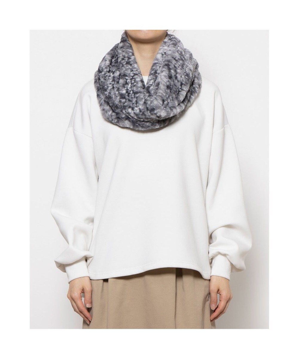 UNBILLION カシュネ cache nez / アニマル柄フェイクファースヌード 