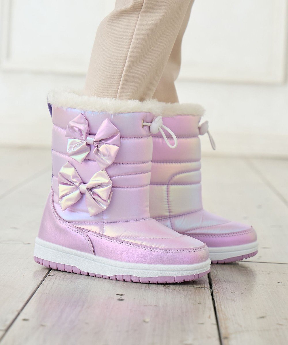 ANY KIDS リボンスノーブーツ 