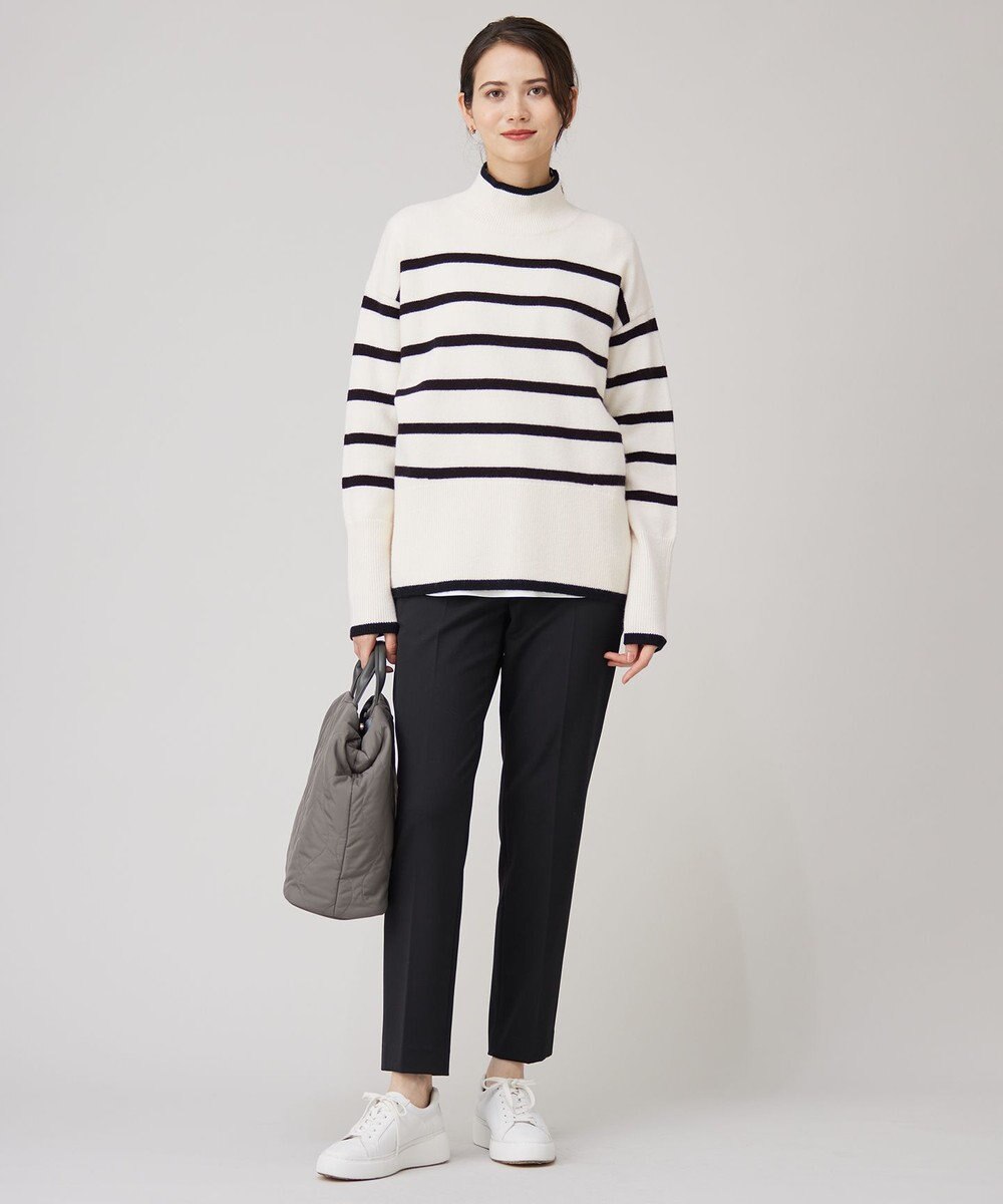 自由区 L 【WEB限定カラーあり・洗える】ウールカシミヤブレンドハイネック ニット 