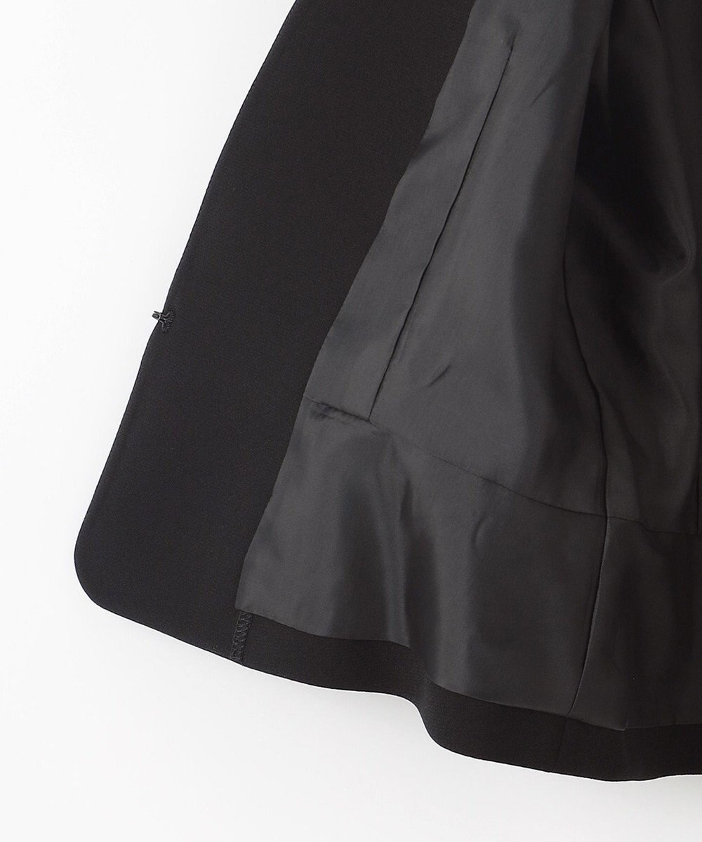 組曲 NOIR 【洗える】ウォッシャブルストレッチバックサテン ジャケット＋ワンピース 