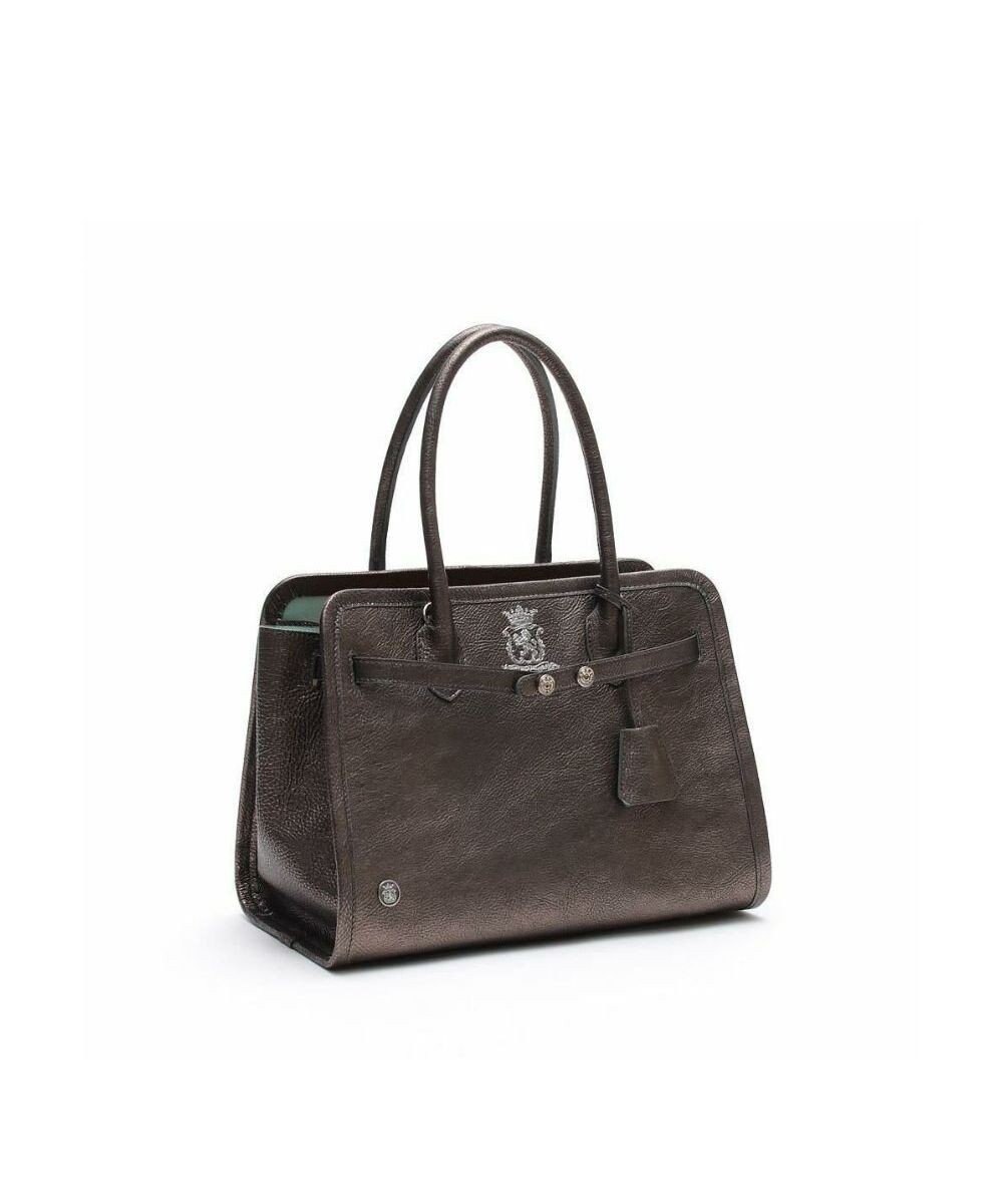 A.D.M.J. 【牛革】メタリックレザー/ヘリ巻きベルトトートM(Dカン+) 