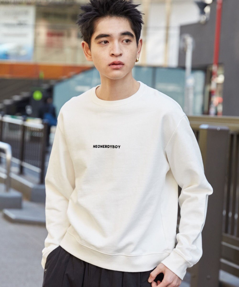 WEGO 【ユニセックス着用ITEM】THEBOYエルボーパッチクルーネックPO 