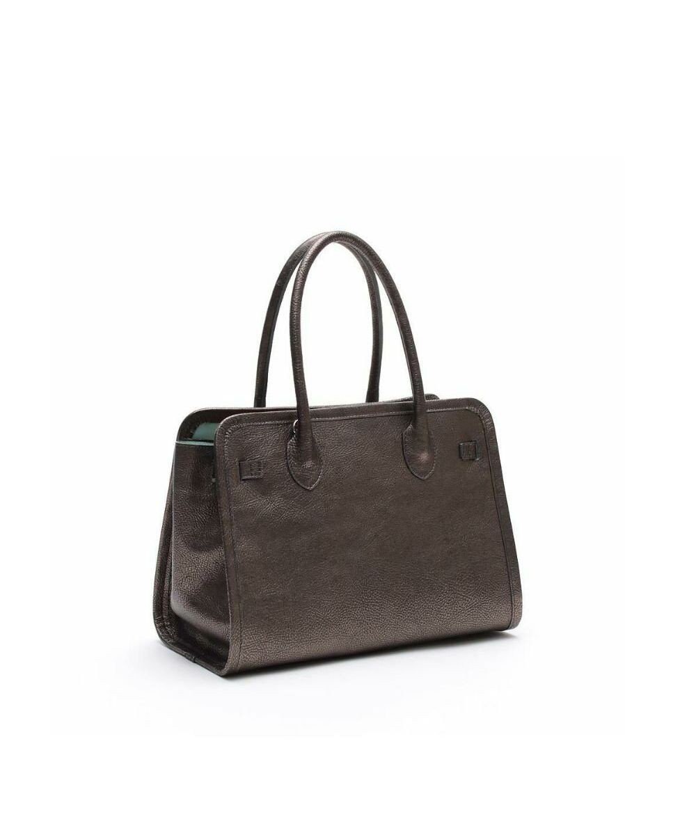 A.D.M.J. 【牛革】メタリックレザー/ヘリ巻きベルトトートM(Dカン+) 