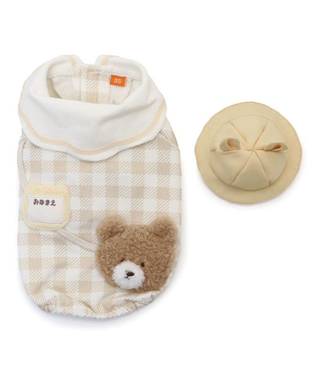 PET PARADISE ペットパラダイス くまちゃん チェック 園児服 小型犬 