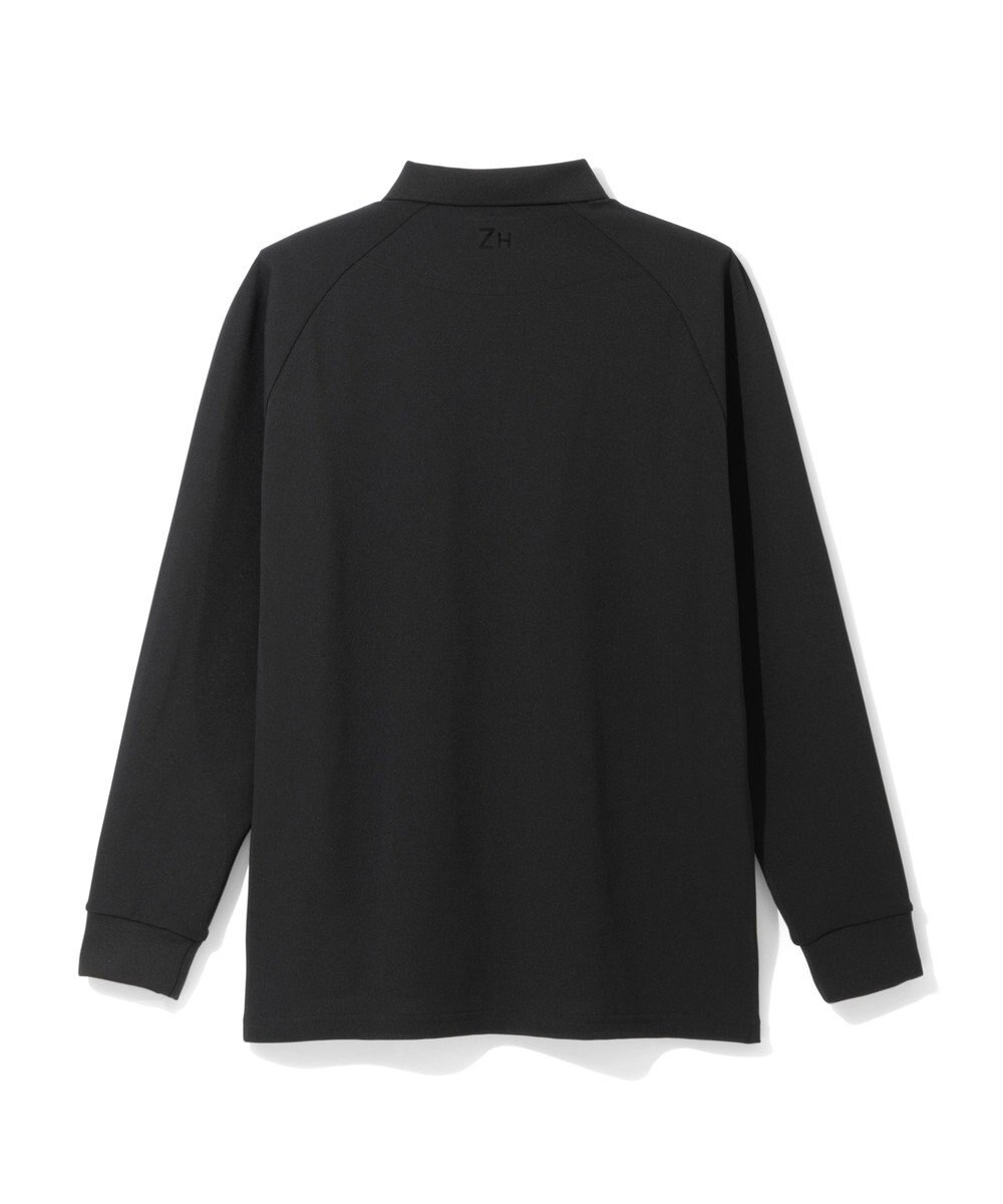 ZERO HALLIBURTON 【吸汗速乾・UVケア】鹿の子 ポロロングシャツ ZHG-A4A 1b 82851 ゴルフウェア 