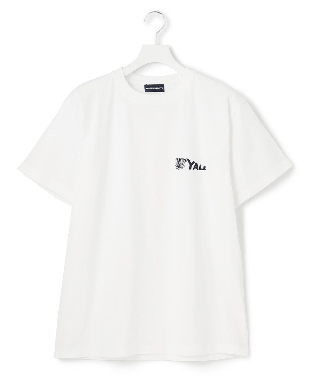 J.PRESS YORK STREET 【UNISEX】YALEペナント Tシャツ ホワイト系