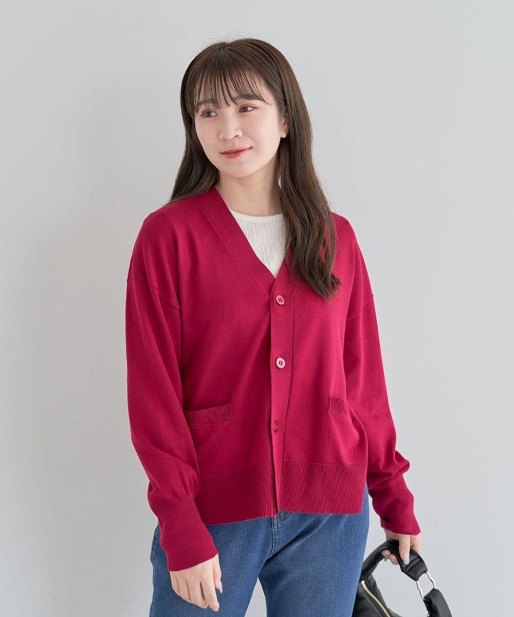 Green Parks 洗える　Ｖネックカーディガン 