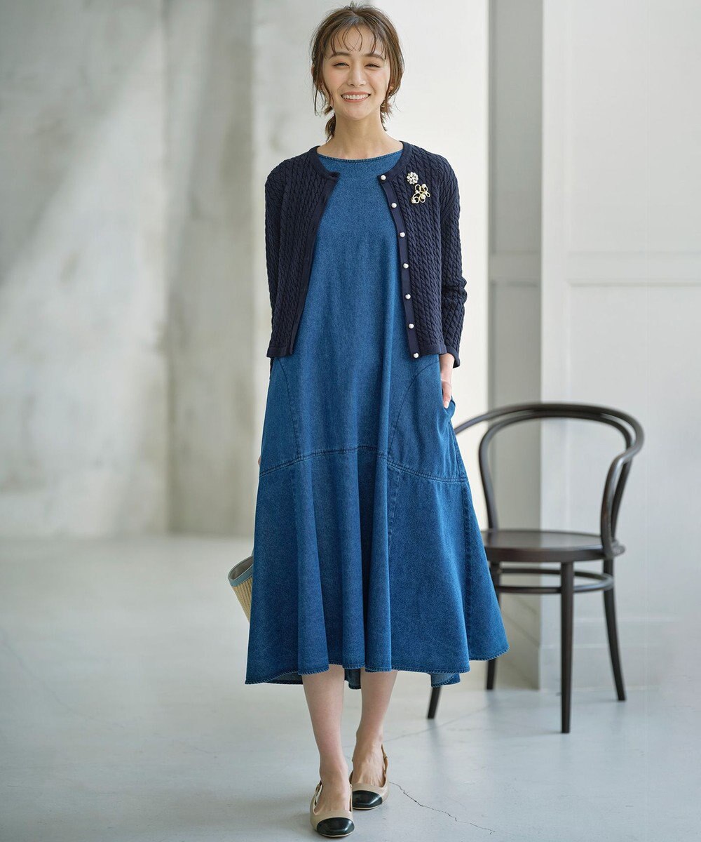 組曲 【WEB限定】CHAI ケーブルニットカーディガン 