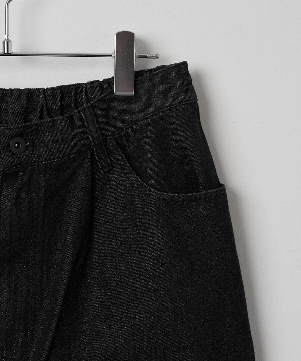 WEGO 【ウエストゴム/手洗い可】デニムバギーショーツ 