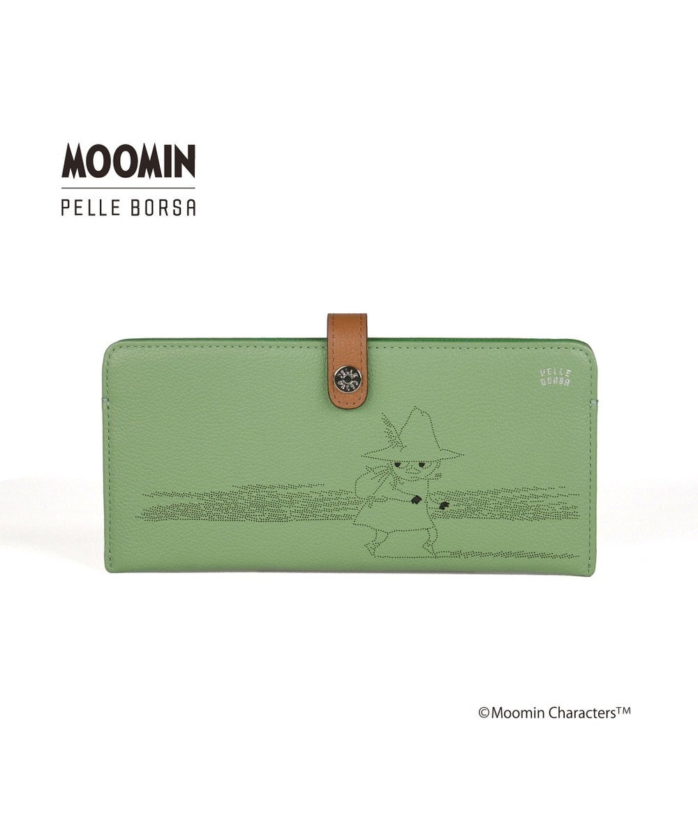 PELLE BORSA スリムウォレット Moomin Dot /2005 ムーミンドット グリーン（GL)