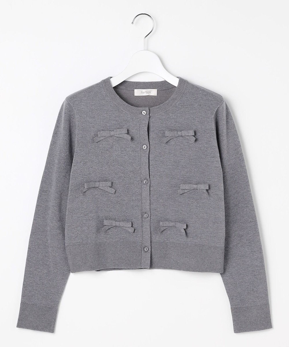 Feroux リボンディテール カーディガン 