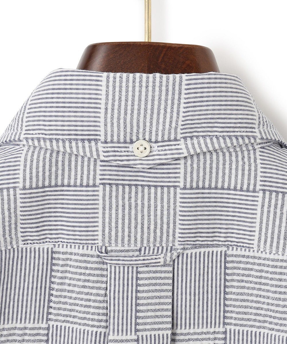 J.PRESS MEN 【クールマックス】パッチワークサッカー プルオーバー 