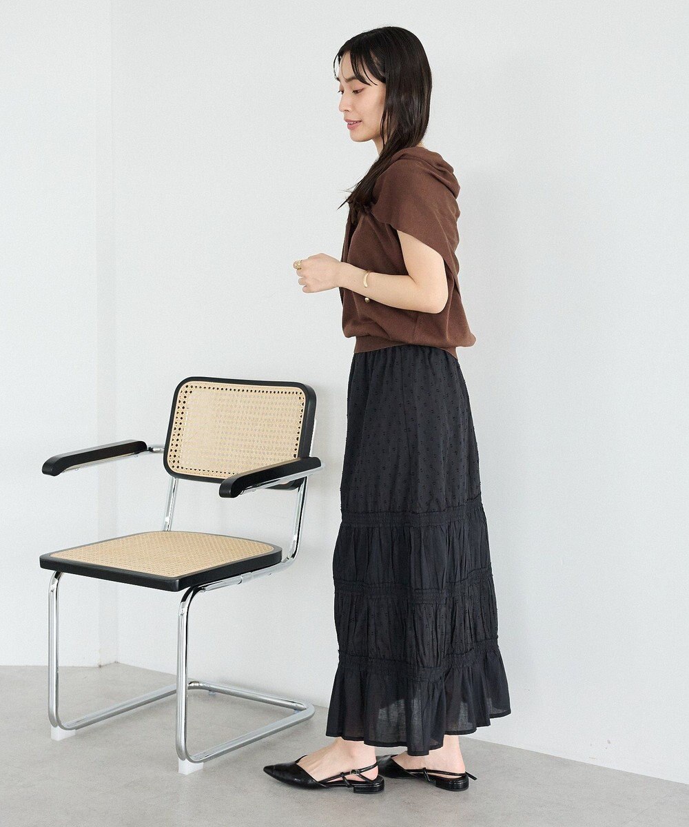 CRAFT STANDARD BOUTIQUE 【2点SET】ストール付きノースリーブニットプルオーバー 