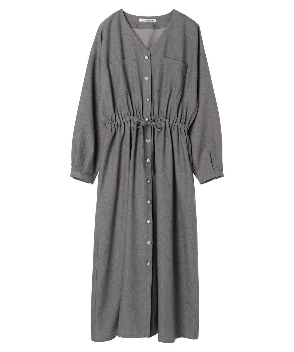 Green Parks ・ＥＬＥＮＣＡＲＥ　ＤＵＥ　Ｖネックイロイロ釦ワンピース 