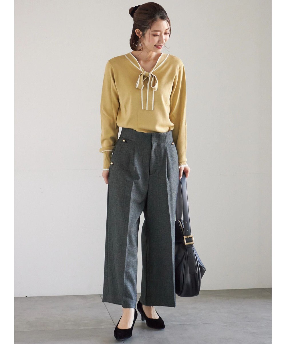 Te chichi ツイーディーワイドクロップトパンツ 