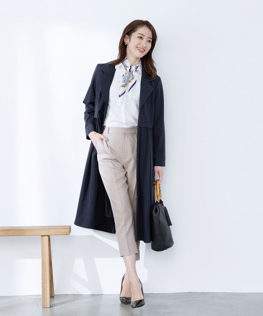 Tiaclasse 【洗える】スリットテーパードパンツ 