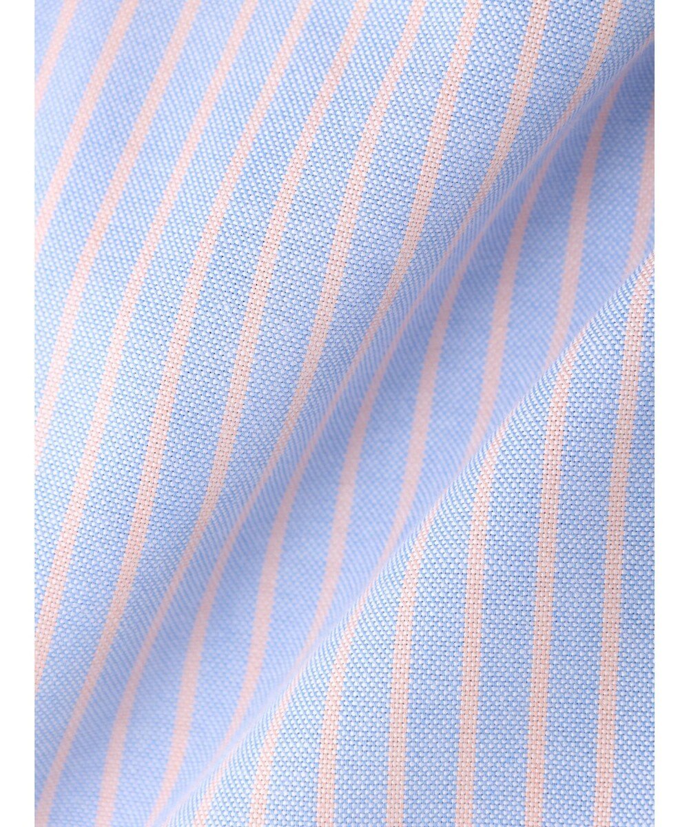 Green Parks ストライプレースアップシャツ 