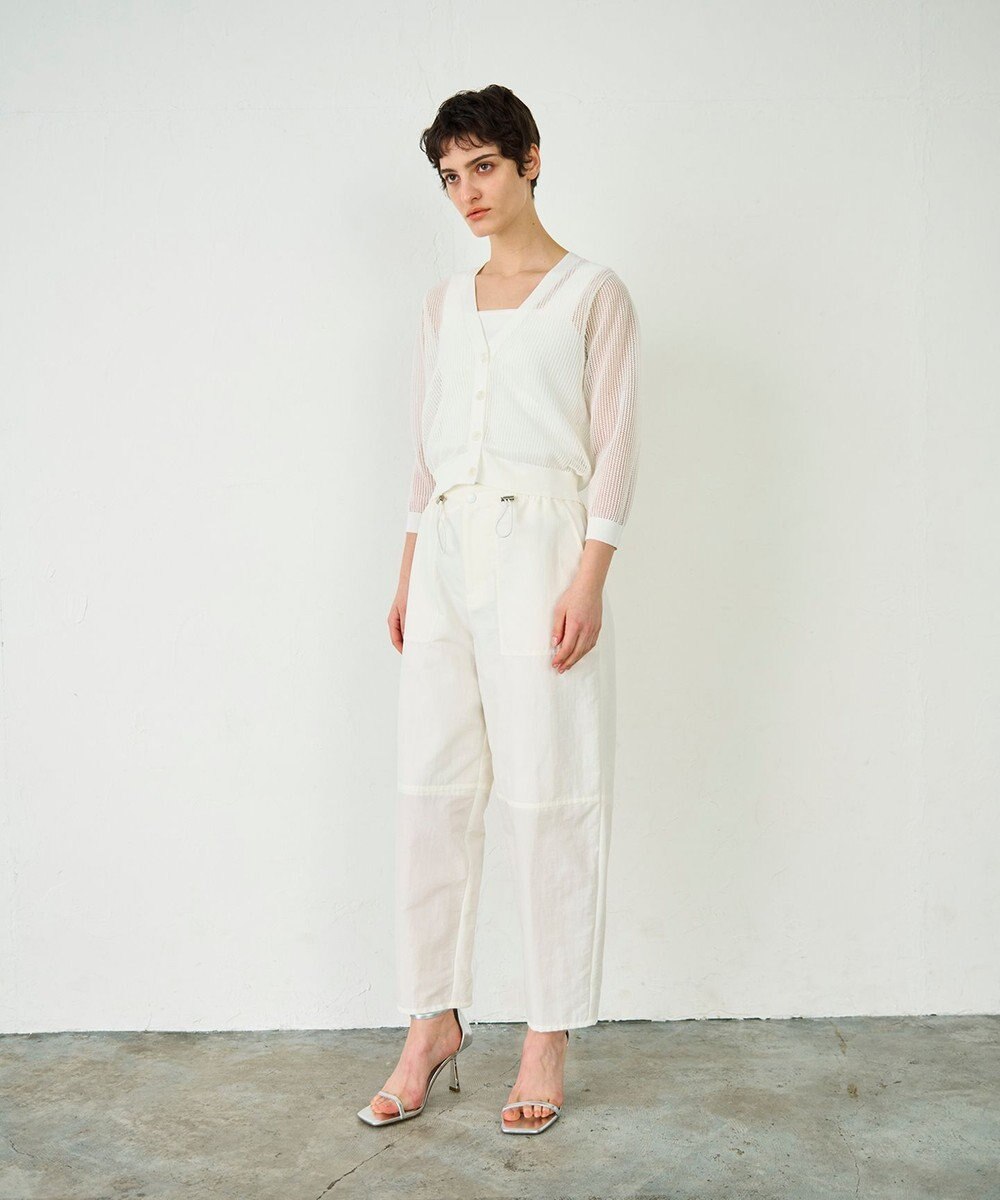 GRACE CONTINENTAL メッシュニットカーディガン 