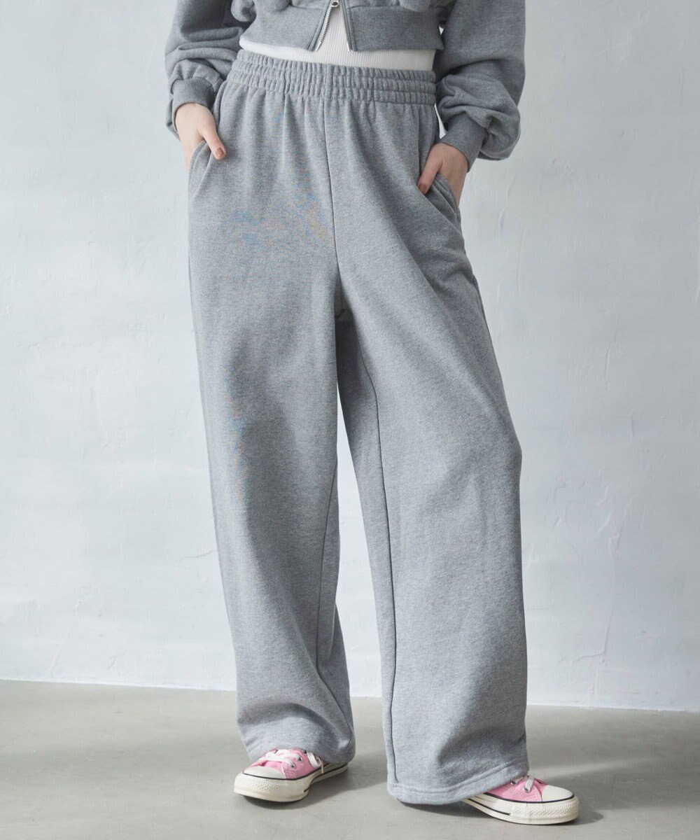 WEGO 【ウエストゴム/XSSMサイズ展開】スウェットワイドパンツ 