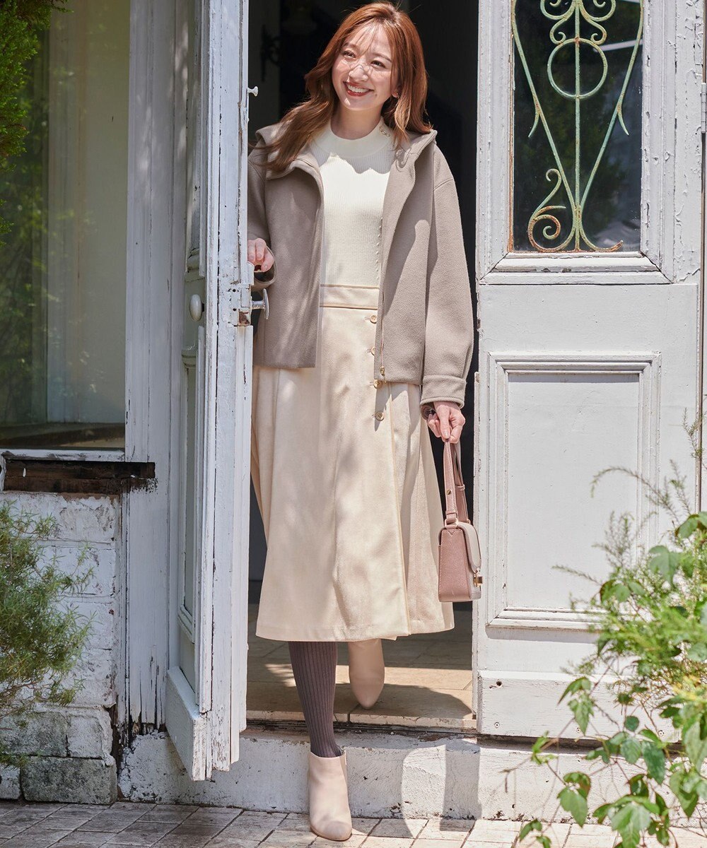 ANY SIS ウールライクショート アウター 